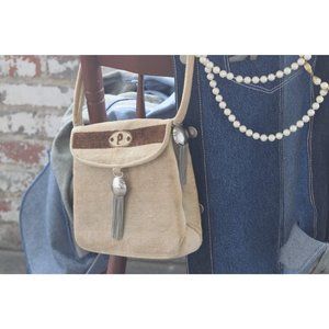 Cesare Piccini Velvet Bag for Lazarus Vintage Accessories made in Italy